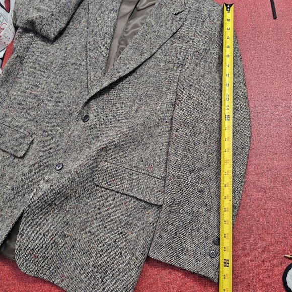 VTG Brooks Brothers Brookstweed Scottish Wool Sport Coat 42L Gray/Multi Blazer - Picture 7 of 13